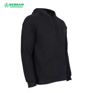 Sweat à capuche unisexe personnalisé avec logo sur le devant, 100% coton molletonné/éponge française, séchage rapide, respirant, nouvelle mode hiver - Product Image 2
