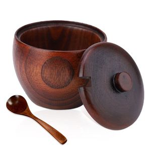 Pot à épices en bois de qualité supérieure avec finition lisse et design durable - Product Image 5