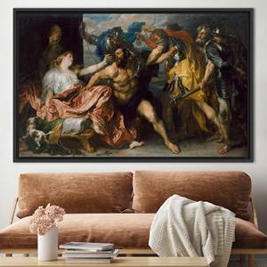 Samson and Delilah Reproduction <b>Canvas</b> Print, <b>Oil</b> <b>Painting</b> Print,1P:Black Framed - Product Image 1