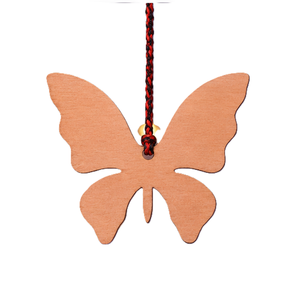 Ornement suspendu en forme de papillon en MDF découpé au laser, fabriqué à la machine, rustique, écologique, durable, décoration de Noël - Product Image 6