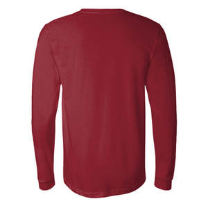 T-shirt à manches longues unisexe en toile Bella T-shirt en jersey à col rond élégant - Product Image 4