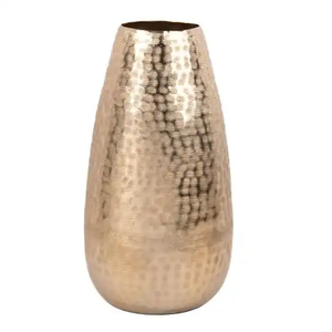 High Quality Traditional Style Table Top Centerpiece Metal <b>Vase</b> Look Elegant Antique <b>Gold</b> Finished with Aluminum Flower <b>Vase</b> - Product Image 6