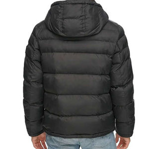 Chaqueta de Invierno Acolchada de Lona de Alta Calidad para Hombre, con Cuello Alto y Diseño Sólido - Product Image 2