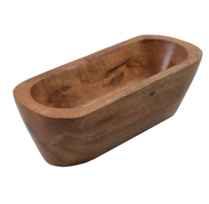 Top Quality Natural Mango Wood Wax-Filled Dough Bowls for Christmas Weddings Elegant <b>Candle</b> <b>Holders</b> <b>Lanterns</b> Jar Centerpieces - Product Image 5