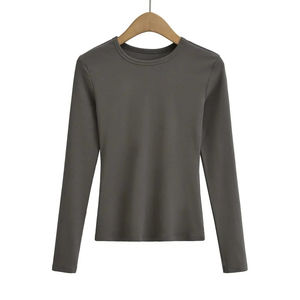 Vente en gros Nouveau design Meilleure vente T-shirts à manches longues pour femmes T-shirts personnalisés en coton respirant et surdimensionné pour femmes 2025 OEM - Product Image 2