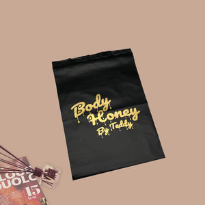 Bolsa de <span class=keywords><strong>Correo</strong></span> Negra Mate Personalizada con Logotipo Impreso, Bolsas de Envío Compostables de Polietileno para Ropa, Zapatos, Empaquetado de Marca para Pequeñas Empresas - Product Image 2