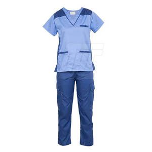 Nursing Uniform Lightweight Comfortable Scrub Set With <b>Pockets</b> For Hospital Clinic And Dental <b>Staff</b> - Product Image 4