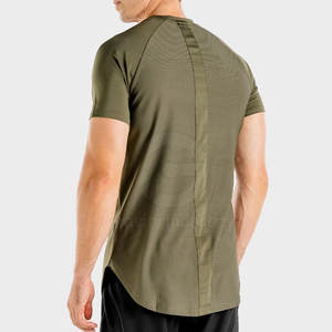 เสื้อยืดออกกำลังกายผู้ชายรุ่นใหม่ สีสันปรับแต่งได้ ทนทาน คุณภาพสูง แห้งเร็ว ระบายอากาศดี ผลิตจากโพลีเอสเตอร์/คอตตอน แขนสั้น ทรงปกติ - Product Image 2