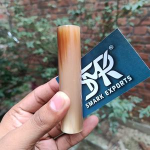 ม้วนแตรวัวขัดเงาทำด้วยมือแตรวัวพรีเมี่ยมก้านทรงกระบอกสำหรับเครื่องประดับมีด DIY วัสดุงานฝีมือและงานศิลปะตามสั่ง - Product Image 1