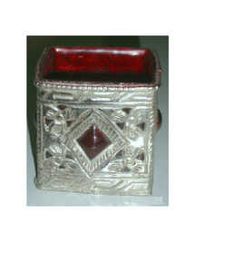 Votive en verre de forme rectangulaire de décor de mariage fait main classique élevé pour la décoration à la maison - Product Image 1