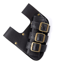 Étui à épée en cuir style vintage pour costumes de chevalier et de cosplay d'anime, marron/noir, imperméable, léger, service OEM