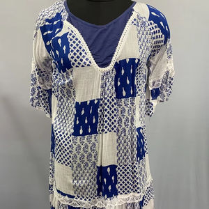 Ropa informal Lavable Logotipo personalizado Impresión de gran tamaño Escote en V Largo Cómodo Favorecedor Estilo casual Vestidos occidentales informales - Product Image 1