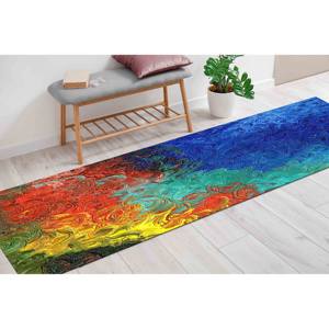 Alfombra con Diseño Abstracto Colorido: Alfombra Decorativa de Arte Moderno, Alfombra Impresa, Alfombra Delgada No Tejida - Product Image 5