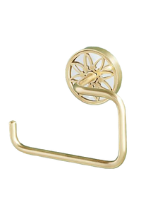 Soporte de papel higiénico estilo Victoria de flor única soporte de inodoro antiguo en latón y hierro precio de fábrica al por mayor y directo - Product Image 6