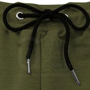 Pantalones cortos de gimnasio personalizados para hombre, patrón sólido, estilo informal con cordón, venta al por mayor en línea - Product Image 3