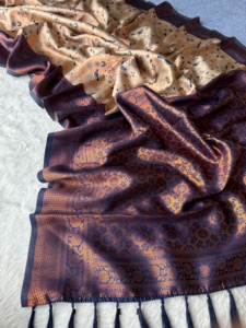 ชุดส่าหรีคอตตอนสไตล์อินเดียดั้งเดิมคุณภาพสูงดีไซน์ใหม่ - Product Image 4