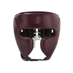 Protectores de cabeza de boxeo de cuero genuino con logotipo personalizado entrenamiento de MMA Sparring Kick Boxing entrenamiento de gimnasio - Product Image 4