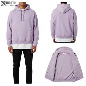2025 New Customizable Polyester/Cotton Men's Sun Fade <b>Hoodie</b> <b>Thermal</b> Casual Regular Fit Winter Fleece Breathable Quick Dry - Product Image 3