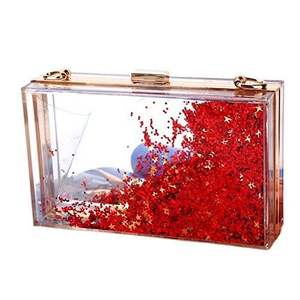 Bolso de Mano de Resina de Calidad Estándar con Encaje, Bordado de Pedrería de Alta Calidad, Diseño Personalizable, Ecológico, para Verano - Product Image 3