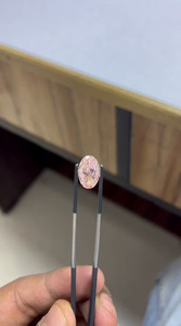 Diamant de laboratoire taille ovale 7,03 carats, couleur rose fantaisie, clarté VVS1, pierre en vrac certifiée IGI, pour bijoux et fiançailles - Product Image 3