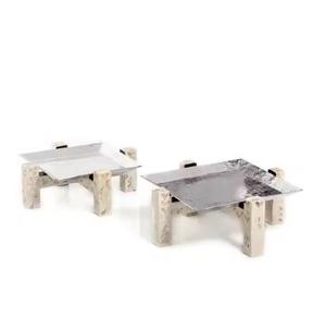 Soportes para servir pasteles decorativos de metal y nácar de último diseño altamente duraderos y superventas - Product Image 3