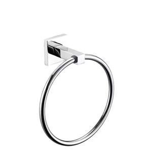 Double-Tier Stainless Steel Wall-Mounted Towel Ring Practical and Removable Design for Bathroom Basin Use - Product Image 6