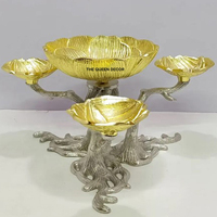Tazón Decorativo de Metal para Cocina, Sala de Estar, Hotel, Restaurante, para Aperitivos, Artículo para el Hogar, Tazón Decorativo para el Hogar