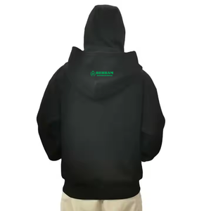 เสื้อฮู้ดดี้ทรงหลวมคุณภาพสูง วินเทจ ซิปหน้า ผ้าเฟรนช์เทอร์รี่ 450GSM ดีไซน์แบบบาลาคลาวา ผ้าฝ้าย 100% ระบายอากาศได้ดี แห้งเร็ว ใส่ได้ทั้งชายและหญิง - Product Image 6