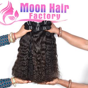 Extensions de cheveux humains indiennes naturelles, bouclées, lisses et soyeuses, de qualité supérieure, directement de l'usine, par Export On, commande en ligne - Product Image 4