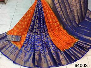 ส่าหรีไหม kanchivram นุ่มบริสุทธิ์ - Product Image 2