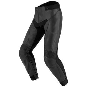 Pantalones de Motocicleta de Cuero con Cintura Ajustable - Product Image 1