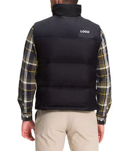 Veste en duvet à col montant pour hommes personnalisée avec manches d'hiver respirantes Service OEM - Product Image 6
