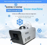 Machine à neige 1500W avec effet de neige artificielle réaliste, générateur de neige extérieur pour les événements de Noël, les mariages, les fêtes