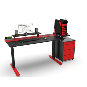 <b>Adjustable</b> Height COMBO SMART GAMING Red and Black Featuring Durable Melamine Surface Material - Product Image 3