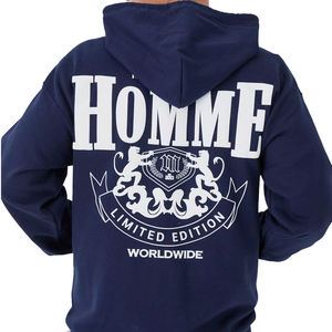 Sweat-shirt à capuche zippé pour homme, imprimé numérique intégral, épaules tombantes, style streetwear, vente chaude - Product Image 2