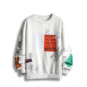เสื้อสเวตเชิ้ตผ้าฟลีซคอกลมแบบยูนิเซ็กซ์ สีเขียวอมฟ้า ทรงปกติ พิมพ์ลาย สวมใส่สบายๆ สำหรับฤดูใบไม้ผลิ กันลม ระบายอากาศได้ดี เป็นมิตรกับสิ่งแวดล้อม - Product Image 1
