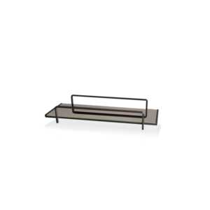 Soporte cosmético negro Organizador de maquillaje 6x37x13 cm - Product Image 1