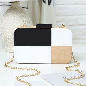 Bolsos de mano para mujer, bolso de mano con caja de madreperla de noche a la moda, hecho a mano, acrílico Funky, hermoso monedero de diseñador con estilo - Product Image 1