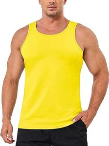 Débardeur décontracté pour hommes Chemise sans manches en coton Débardeur léger T-shirt de sport pour hommes - Product Image 6