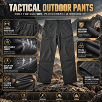 Pantalon Cargo Tactique Respirant Taille Élastique Grande Taille Personnalisé pour Hommes – Idéal pour l'Extérieur