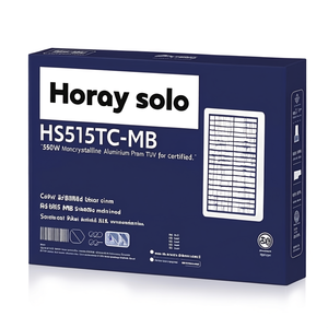 Panneau solaire monocristallin PERC Horay Solar HS515TC-MHB 550W avec cadre en aluminium certifié TUV - Product Image 2
