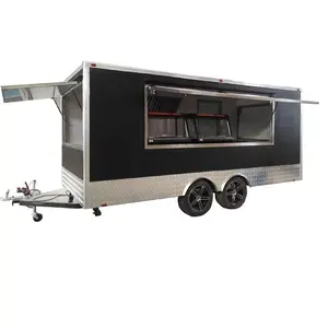 Standard Street Fast Mobile Food Cart Truck Trailer with Kitchen Equipment Frozen Cart Customizable Now On Sale