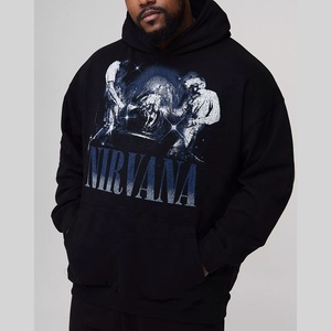 Automne et hiver hommes plaine teint solide motif sweats à capuche pull à capuche sport pull Polyester coton - Product Image 4