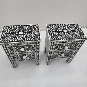 Tabouret en nacre de style supérieur, design accrocheur pour la décoration de la maison, artisanat en résine fabriqué en Inde - Product Image 1