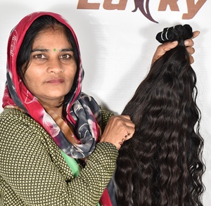 Vendeur de cheveux vierges en gros extensions de cheveux humains non transformés 100% faisceaux de cheveux vietnamiens bruts alignés sur les cuticules - Product Image 2