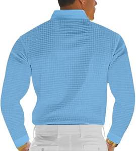 Polo de alta calidad para hombre, Color sólido, manga corta, sin arrugas, tela de secado rápido, uniformes de negocios informales inteligentes - Product Image 2
