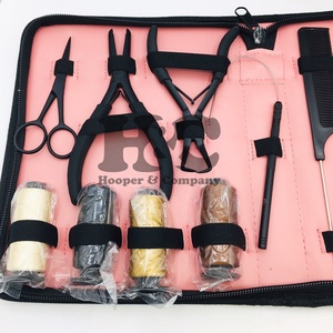 Herramientas para el cabello: Alicates de acero inoxidable de grado quirúrgico de color personalizado para extensiones de cabello, tijeras de microperlas y peine para uso comercial. - Product Image 2