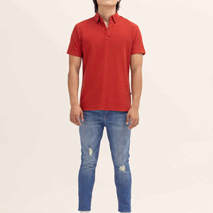 Camisetas de polo de algodón para hombre, camisetas transpirables de manga corta ajustadas, proveedor OEM, bordado de fábrica, ropa informal de moda personalizada - Product Image 5