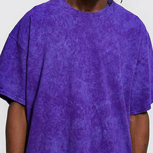Camiseta de Hombre de Secado Rápido y Transpirable de Alta Calidad, Lavada al Ácido, Diseño Personalizado, Corte Regular, Tejido de Punto, Manga Corta - Product Image 5