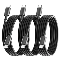Câble de données à double tête Type-C personnalisé en usine, 60W 20V 3A, charge rapide, gaine TPE, conducteur en cuivre pur, moule privé